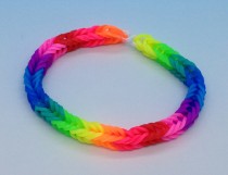 Lyserøde elastikker til loom armbånd - 300 stk